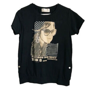 NWOT Black T-Shirt w/ Pockets